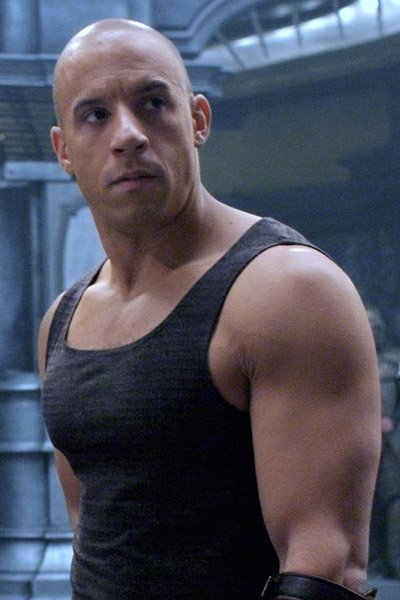  Vin Diesel as Riddick.