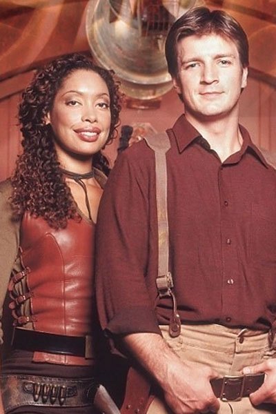 Nathan Fillion and Gina Torres and Mal and Zoe.