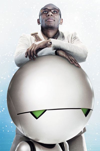 Mos Def as Ford Prefect and Marvin the Paranoid Android..