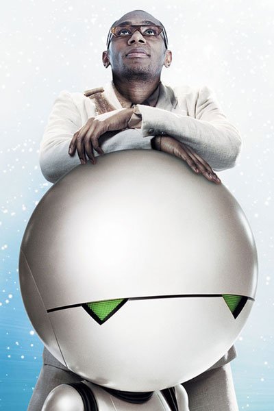 Mos Def as Ford Prefect and Marvin the Paranoid Android..