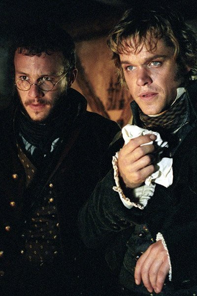 Matt Damon and Heath Ledger as the Brothers Grimm.