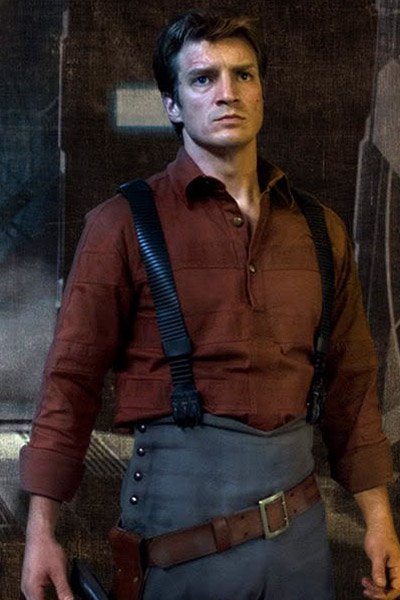 Nathan Fillion as Captain Mal.