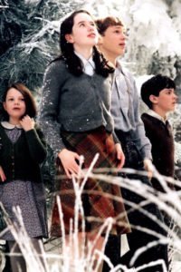 Georgie Henley as Lucy, Skandar Keynes as Edmund, William Moseley as Peter  and Anna Popplewell as Susan Pevensie.