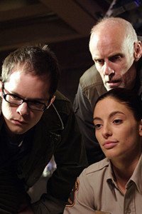 Neil Grayston as Douglas Fargo, Matt Frewer as Jim Taggart and Erica Cera as Jo Lupo.