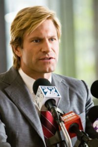 Aaron Eckhart as Harvey Dent.