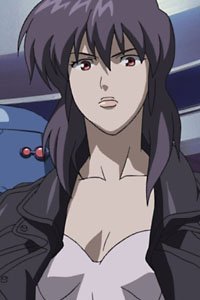 The shapely full-body cyborg Major Motoko Kusanagi from the series Ghost in the Shell: Stand Alone Complex.