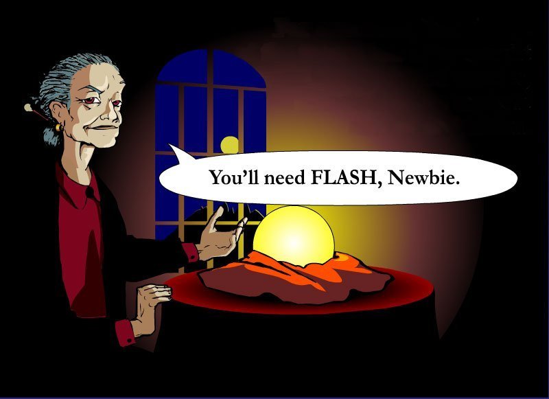 Nana requires the Flash plugin
